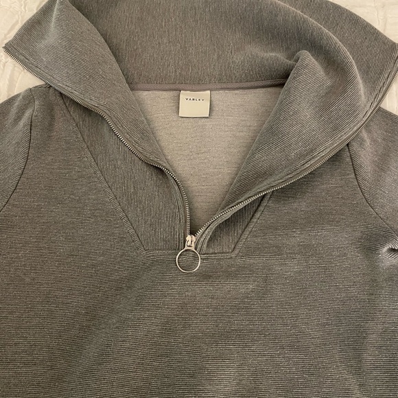 Varley Vine Half Zip Pullover, Grey Marl, XS - Picture 7 of 10